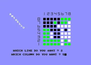 Amthello (F) (1984) [Amstrad Computer User] screen shot game playing